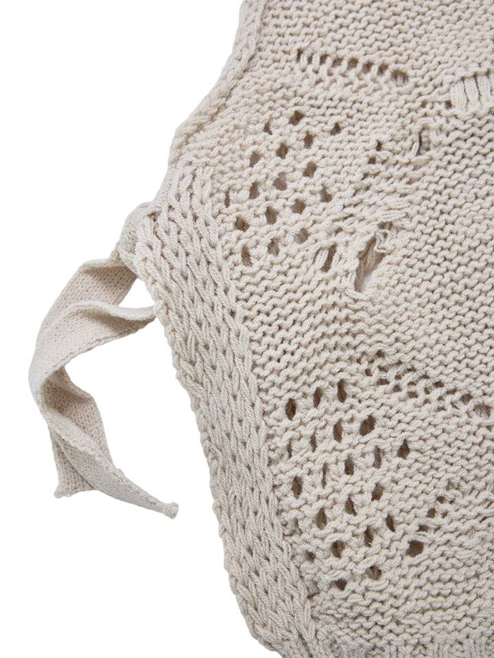 Tunika Casual Plain Knot Spit Crew Hals Frauen Pullover