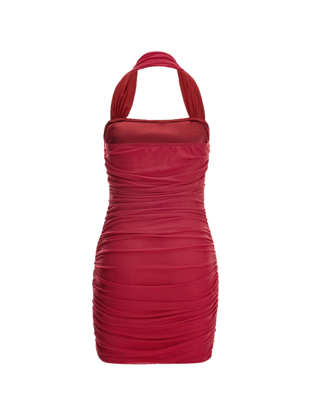 Party Ruched Tied Halter Mini Women Dress