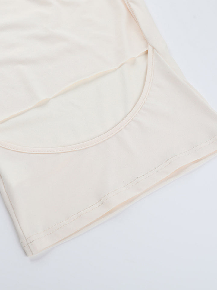 Túnica Elegante Camiseta de tanques de Halter Halter Mujeres sin espalda y Camis