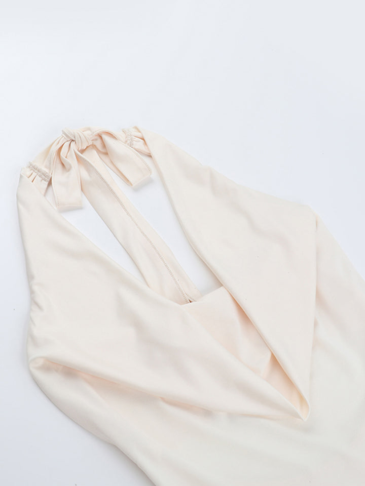 Túnica Elegante Camiseta de tanques de Halter Halter Mujeres sin espalda y Camis