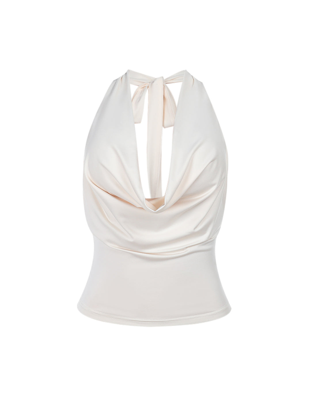 Túnica Elegante Camiseta de tanques de Halter Halter Mujeres sin espalda y Camis
