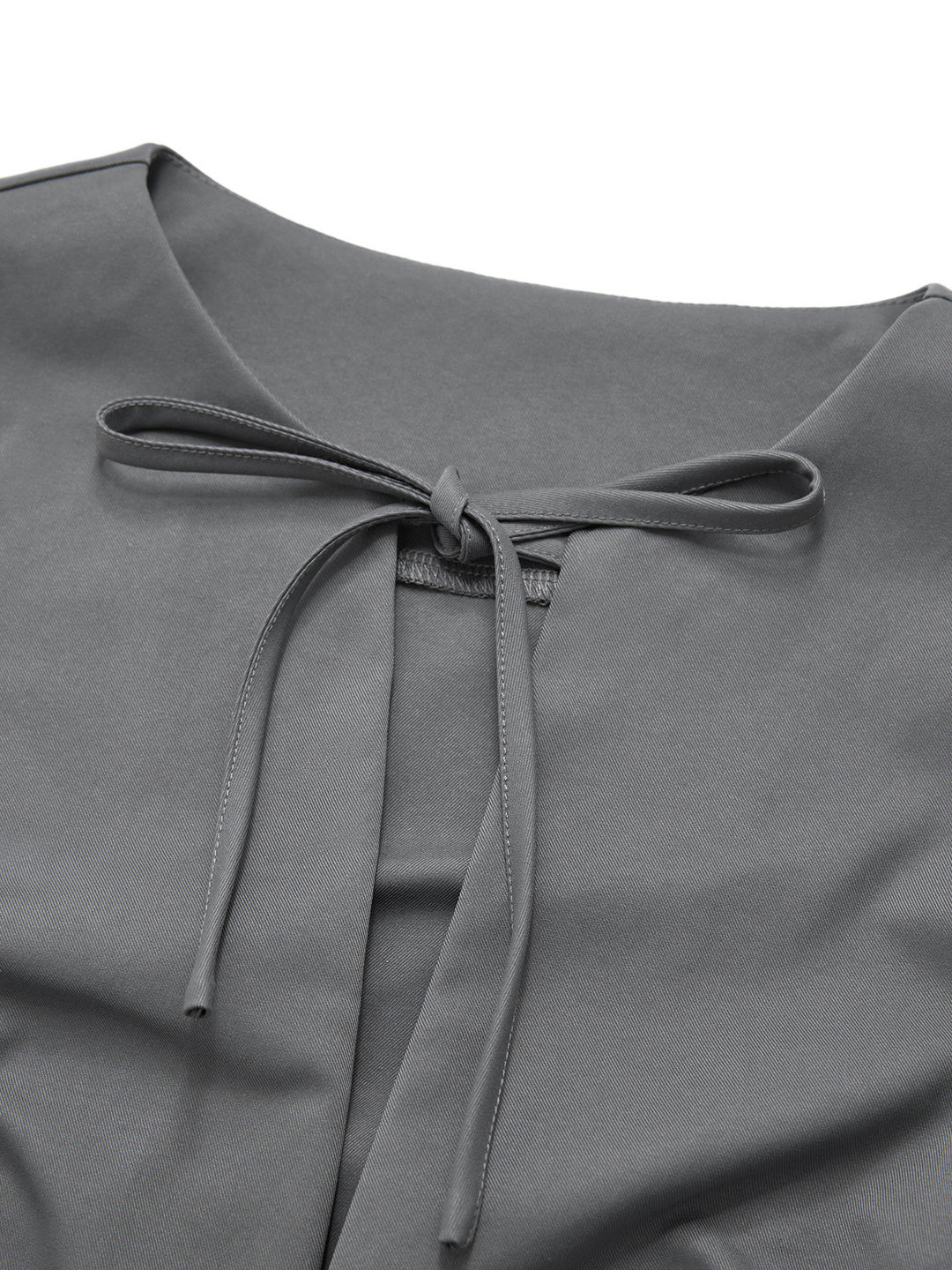 Hebilla casual cortada con el cuello de la corbata blusas para mujeres