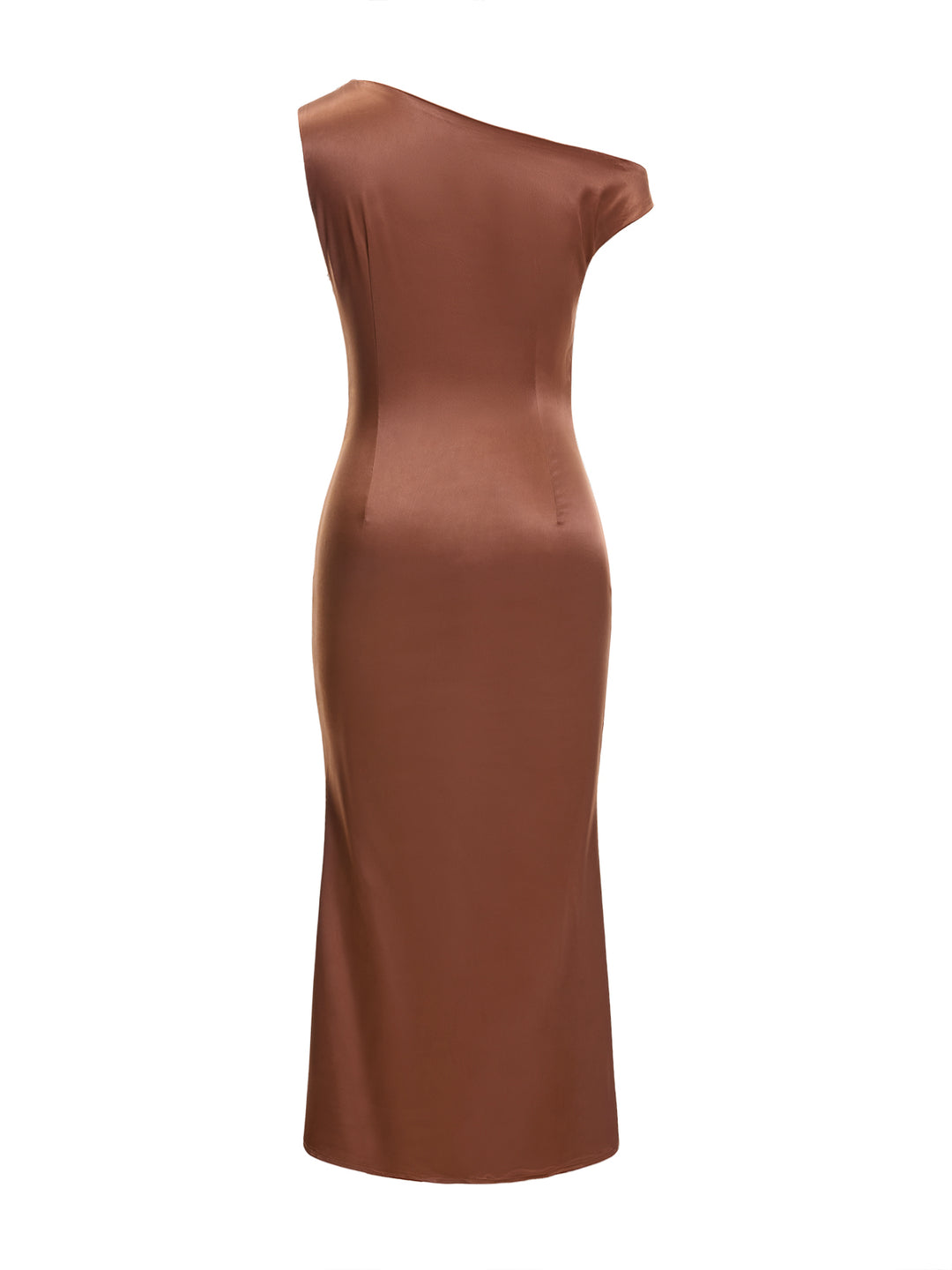 Sirena elegante abito da donna midi arrotolato.