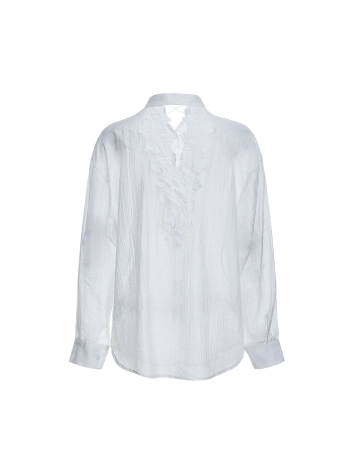 Chemise boho en dentelle
